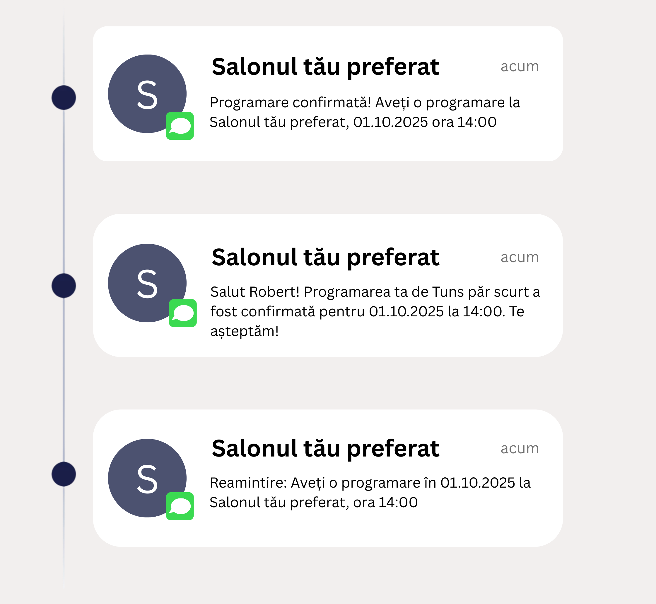 Automatizează confirmările și mementourile pentru programări