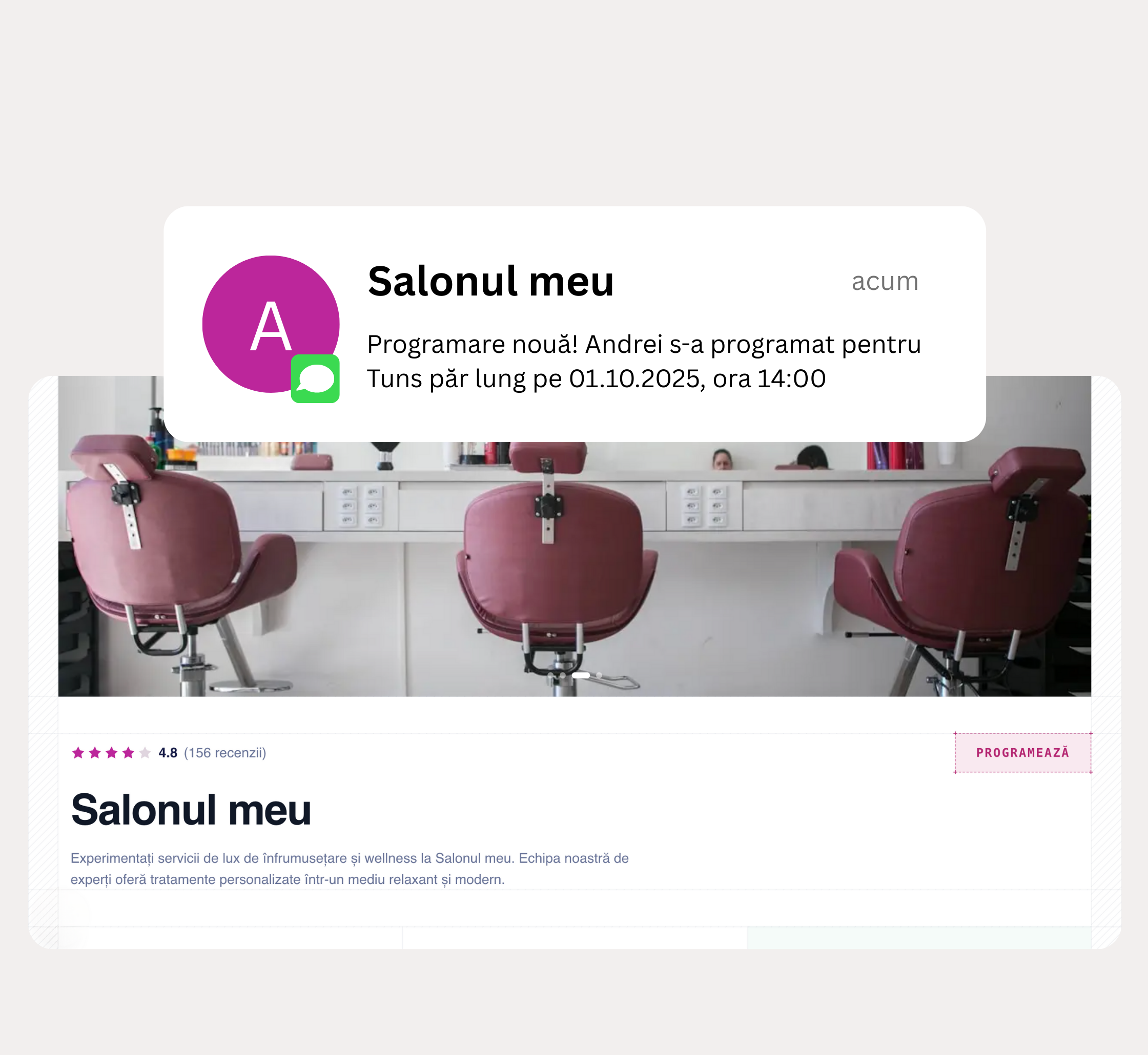 Primește notificări pentru toate rezervările noi